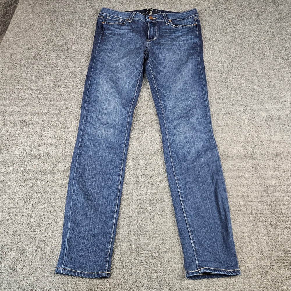 Paige Verdugo Ultra Skinny Jeans Womens 30 Dark Wash Blue Mid Rise Denim USA